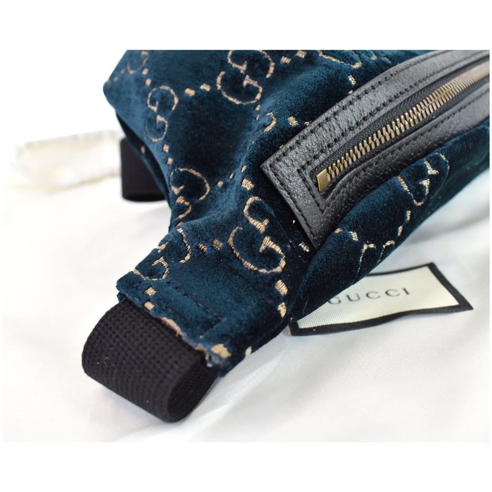 GUCCI GG Monogram Velvet Belt Leather Bumbag - Picture 6 of 12